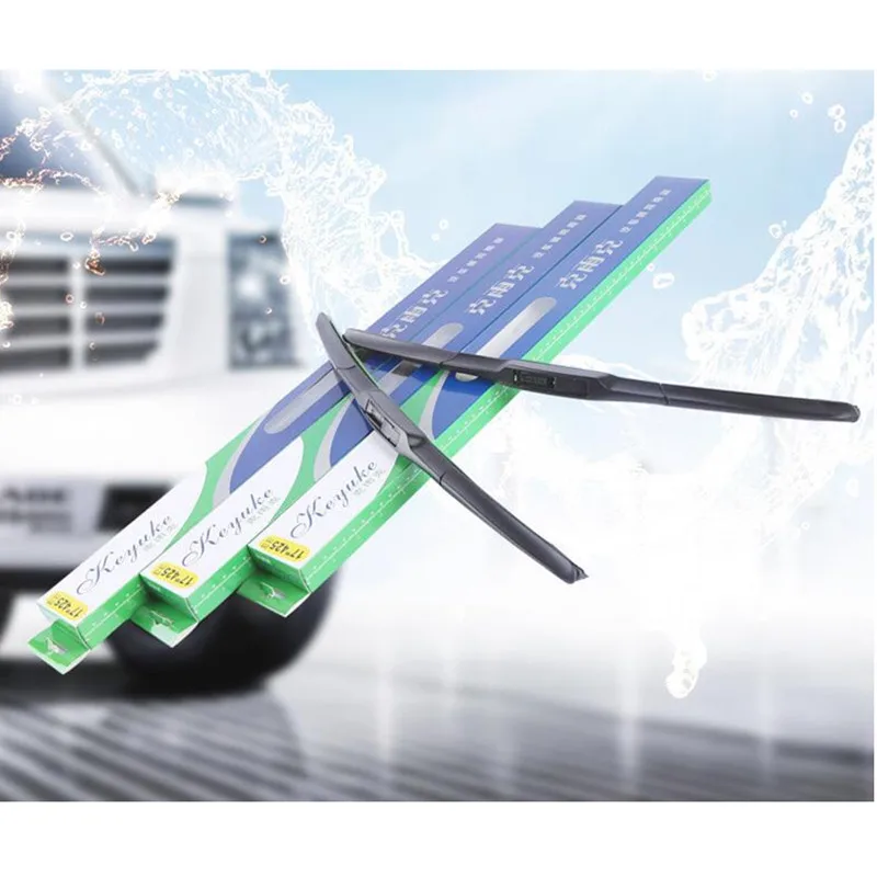 

1PC 14-26inch High Quality U-type Interface Car Front Wiper Blade Universal Durable Three-section Windscreen Wiper For Auto Car