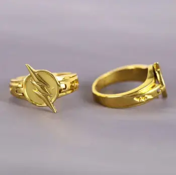 

The Flash Reverse Flash Rings Gold Plated Cosplay Costumes Unisex Ring Jewellery