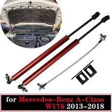 Per Mercedes-Benz A-Class W176 2013-2018 2x Auto Anteriore del Cappuccio del Cofano Modificare Ammortizzatori A Gas di Sollevamento supporto Ammortizzatore ammortizzatore Assorbitore