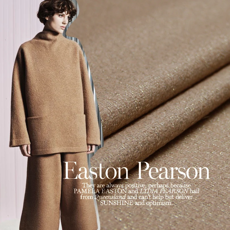 Высококачественная шерсть, модная ткань, смесь шерсти, шерстяное Золотое Тканое осеннее и зимнее пальто, ткань для платья, 80% шерсть, 20% нейлон