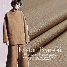 Высококачественная шерсть, модная ткань, смесь шерсти, шерстяное Золотое Тканое осеннее и зимнее пальто, ткань для платья, 80% шерсть, 20% нейлон