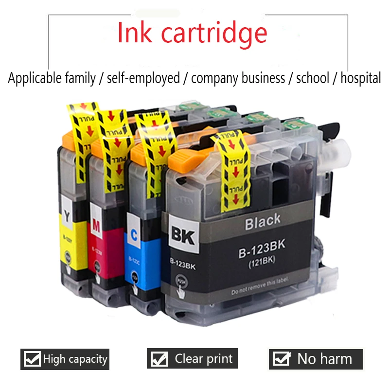 16PK For Brother LC123 Ink Cartridge Compatible For MFC-J4510DW MFC-J4610DW Printer Ink Cartridge LC121 MFC-J4410DW MFC-J4710DW hp cartridge