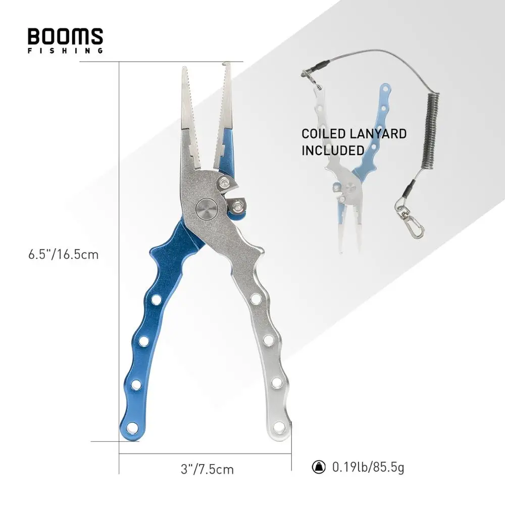 Booms Fishing X05 Small Size Fishing Pliers 16cm Side Cutters with Coil  Lanyard - AliExpress