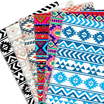 50*145cm Rhombus Aztec Polyester Or Knit Or 100% Cotton Material Fabric Patchwork Sewing Quilting Needlework DIY Cloth Sewing 1
