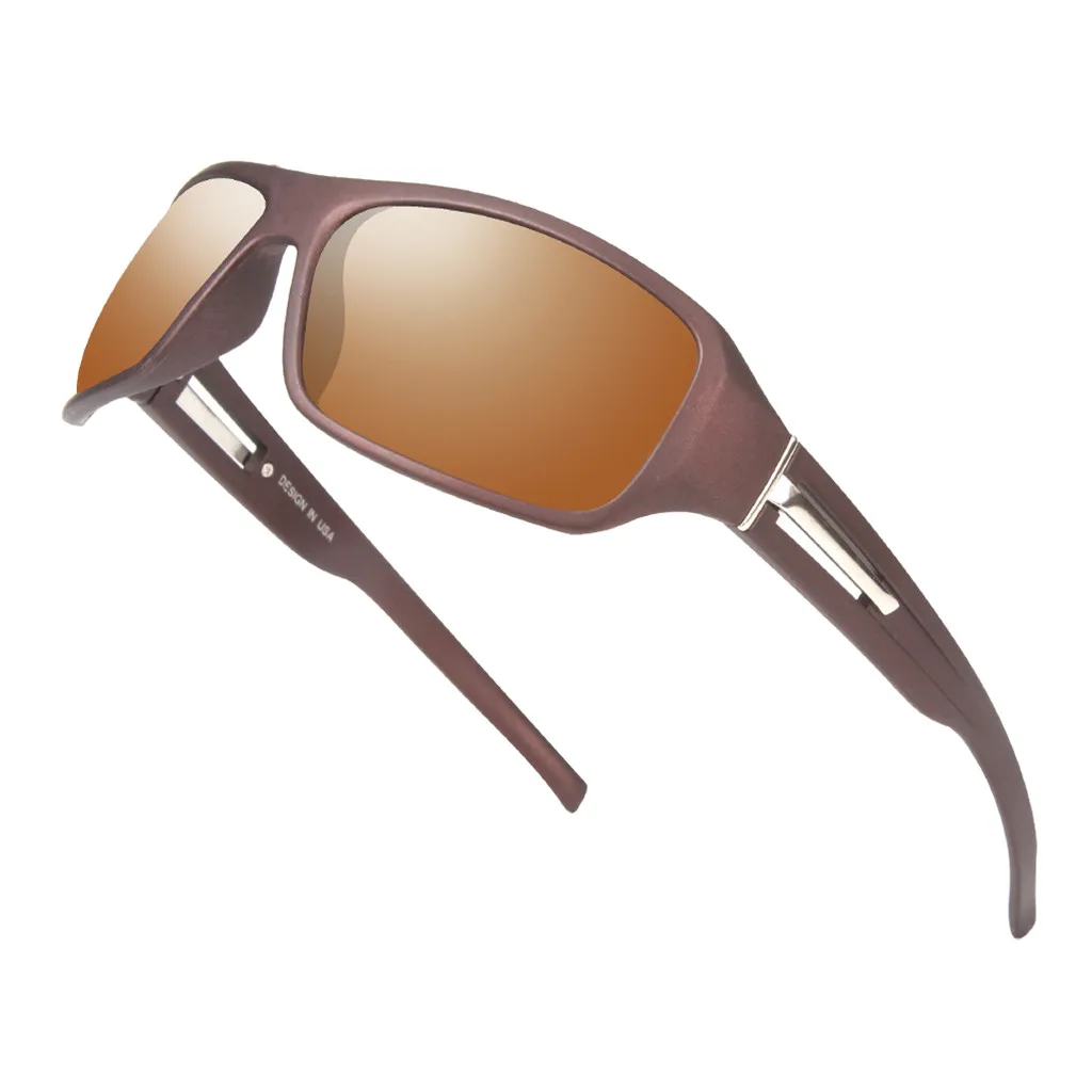Модные солнцезащитные очки спортивные солнцезащитный очки для мужчин UV400 защита Гольф солнцезащитные очки для женщин вождения Велоспорт очки для рыбалки Новинка - Цвет: D