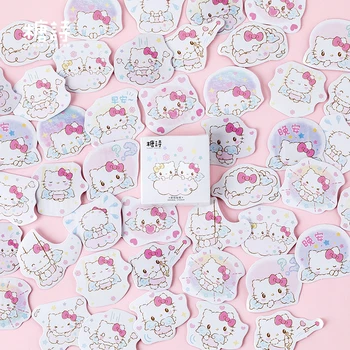 

Soft Candy 45Pcs\DIY Cute Creative Fun Retro Cartoon Sticker Album Diary Calendar Scrapbook Student Stationery Office Supplies