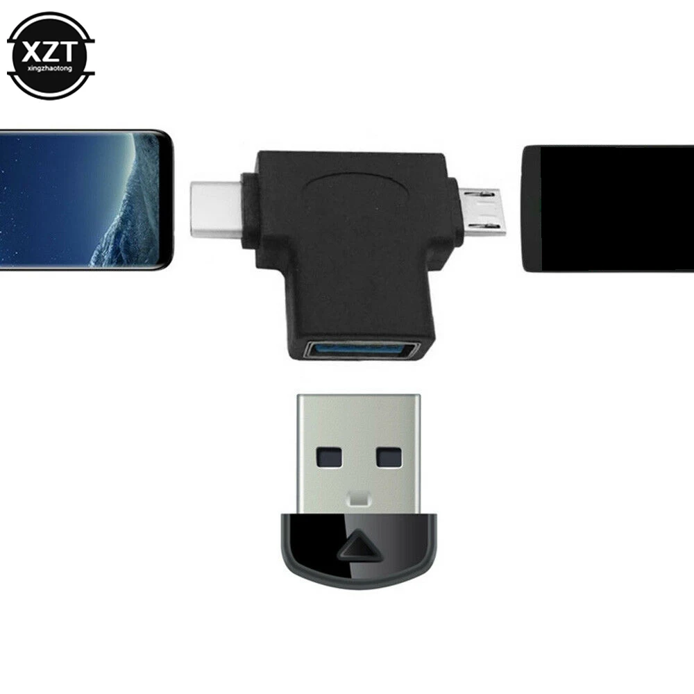 Адаптер 2 в 1 Type C Micro USB OTG для Android Huawei на 3 0 преобразователь передачи данных