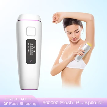 

MaxFresh IPL Laser Hair Removal 500000 Flash Permanent Hair Removal Device Painless Epilator for Bikini Legs Underarms Arm