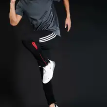 Модные мужские футбольные тренировочные спортивные брюки с карманом для бега, мужские спортивные штаны для фитнеса, тренировок, бега, Pantalon Deportivo