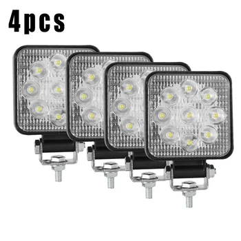 

Square LED Work Light Spotlight Lamp Car 6000K Auto Exterior Parts 3 Inch 90W 9000LM