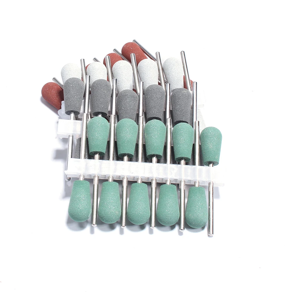 10pcs Silicone Milling Cutter for Manicure Rubber Nail Drill Bit Set Machine Accessories Nail Bits er Polisher Grinder