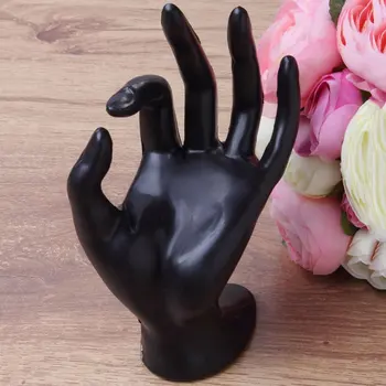 

OK Hand Resin Portrait Model Jewelry Display Ring Bracelet Necklace Hanging Holder Stand Show Rack Resin Jewelry Display Goods