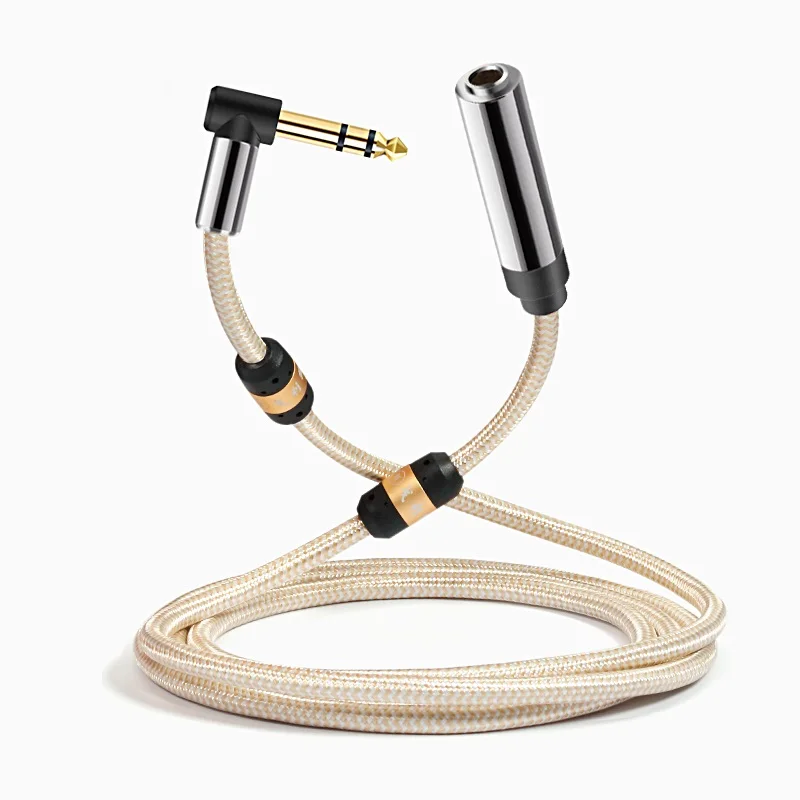1 4 Inch TRS Stereo 6 35mm Male to Male Adapter Audio Cable Amplifier Mixer Microphone Headphone Guitar Extension Devices