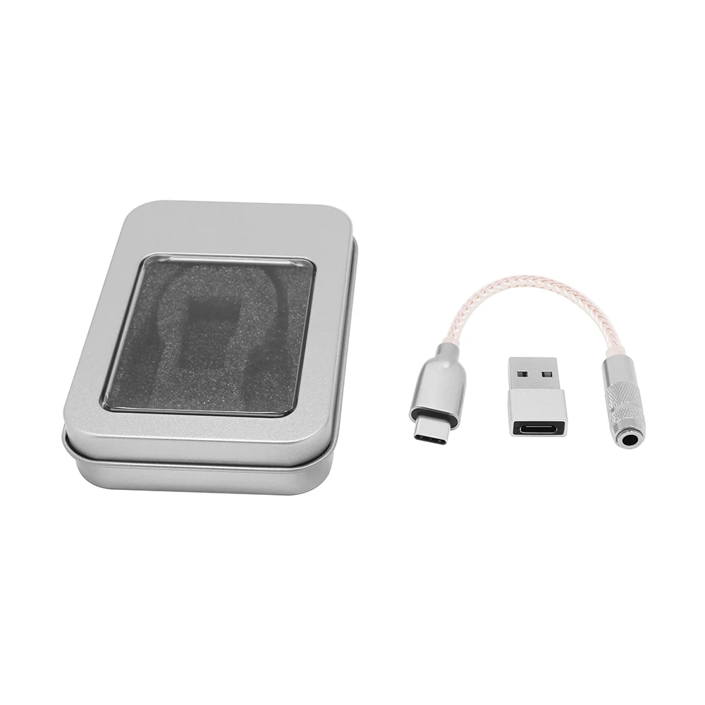 USB C DAC Headphone Adapter Portable 32bit386kHz Hifi DSD600ohm High Resistance Amplifier Type C to 3 5mm Jack Adapter ALC5686