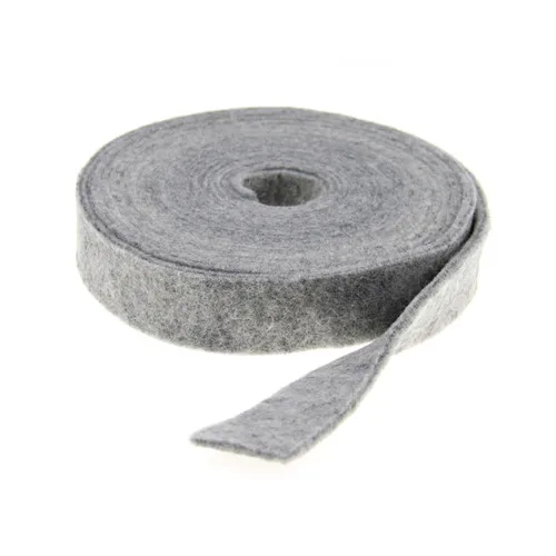 gray white 10 м/сумка шерстяная фетровая лента DIY материал для рукоделия шерстяная фетровая бабочка шерстяная полоса Рождественская елка венок украшения для свадебной вечеринки - Цвет: gray white