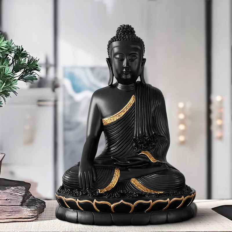 Смолы фигурка bouddha большие картины маслом украшение для комнаты Будды статуя украшение для дома аксессуары для гостиная статуэтка Будды