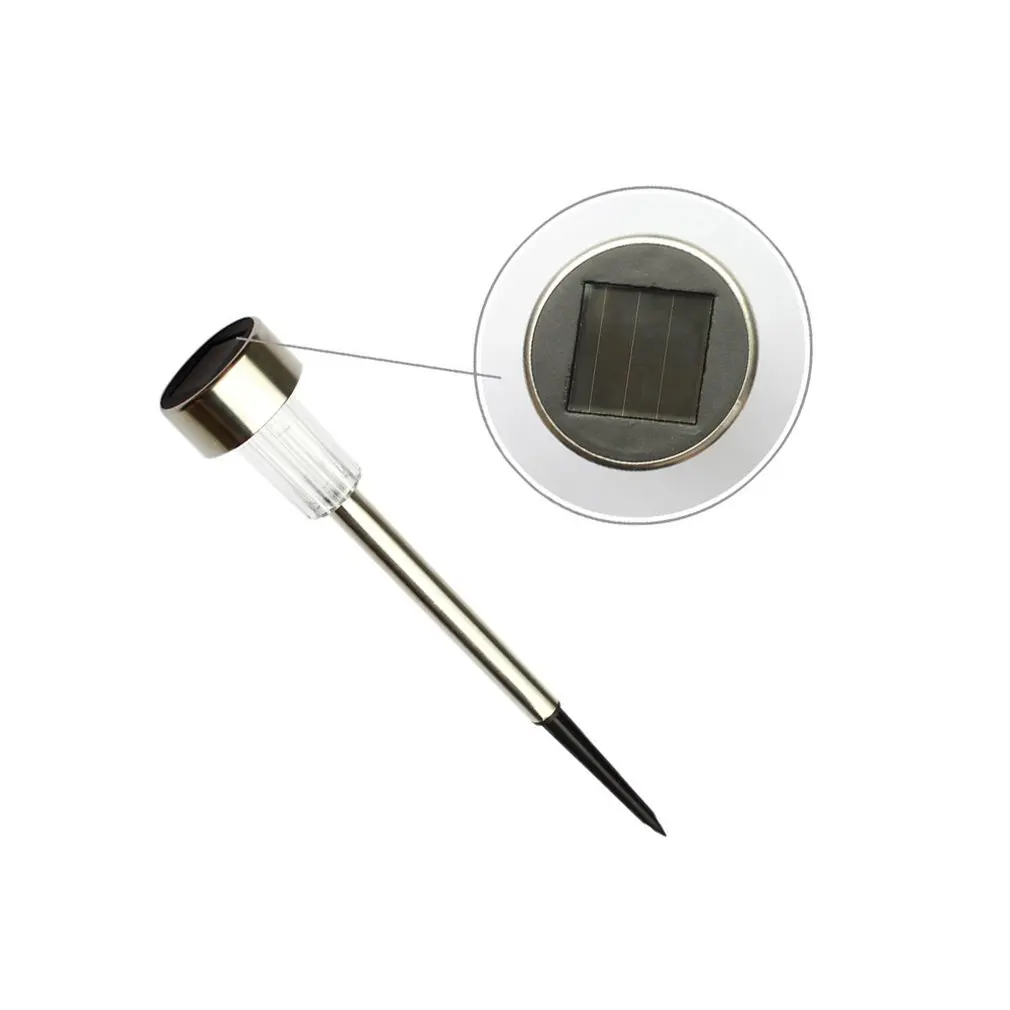 Outdoor Solar Stainless Steel Lawn Light Garden Lighting Led Garden Light Grass Tube Light Landscape High Foot Lightdiscount