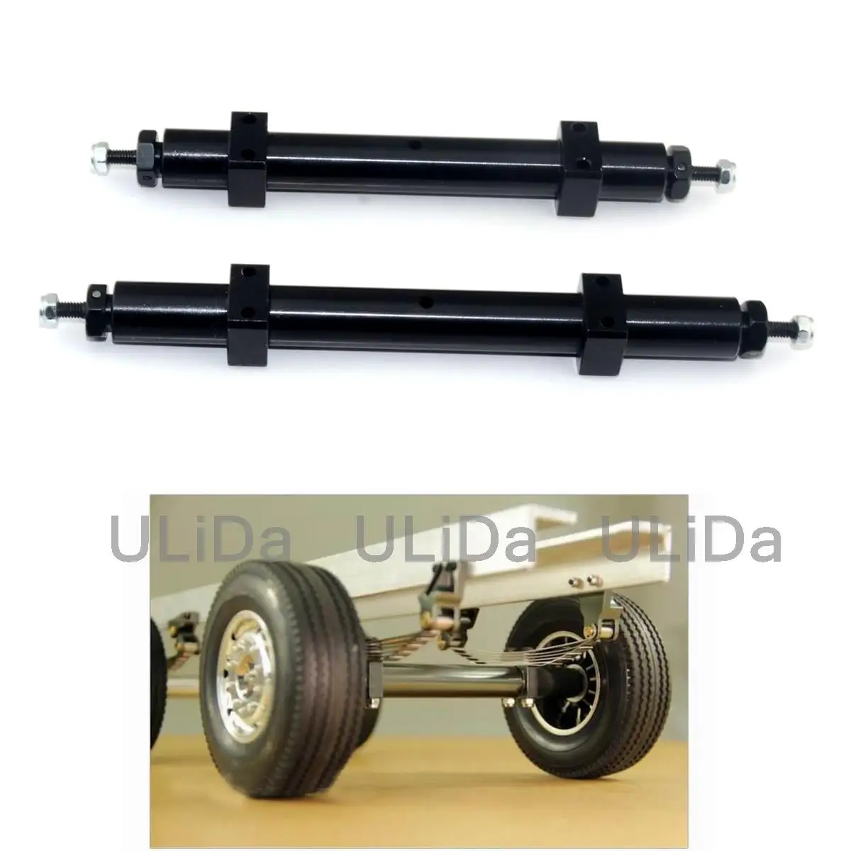 KIMISS Metal Non Powered Rear Wheel Axle, Upgrade Parts For Tamiya 1/10