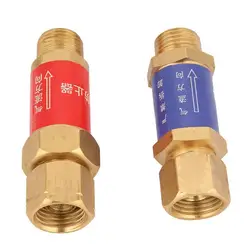 2Pcs HF-2 Flashback Arrestor Anti-corrosion High Performance Brass Oxygen Acetylene Check Valve for Cutting Torch