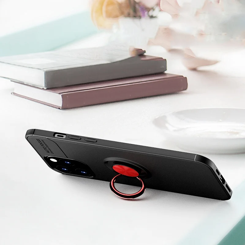 Чехол для iPhone 12 Pro Max Mini магнитный металлический автомобильный держатель мягкий