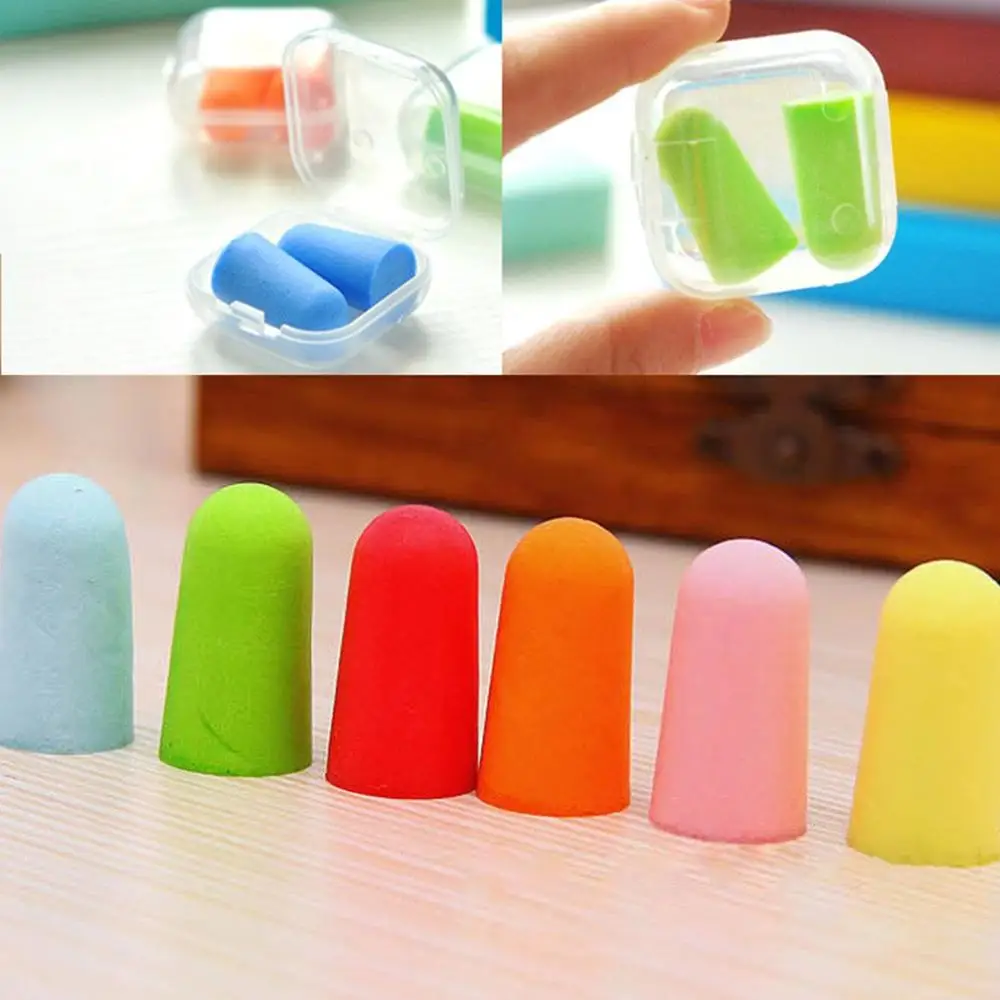 

Portable Mini PP Foam Anti-noise Earplugs Noise Reduction Sleep Soundproof Earplugs Study Sleep Hearing Protection for Women Men
