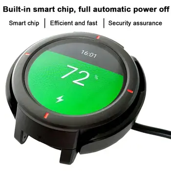 

Portable Watch Charging Dock Fast Charger Base Stand for Xiaomi Huami 3 Amazfit Verge A1801/ Huami Watch Youth Version A1808