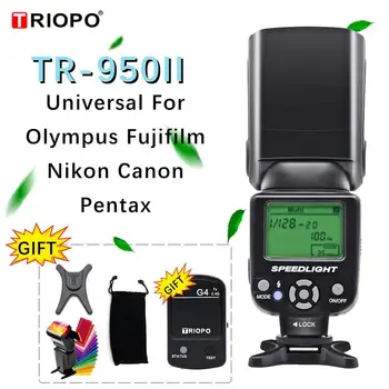 

Triopo TR-950II Flash Light Speedlite 2.4G Wireless Transmission Universal For Nikon Canon 650D 550D 450D 1100D 60D 7D 5D Camera