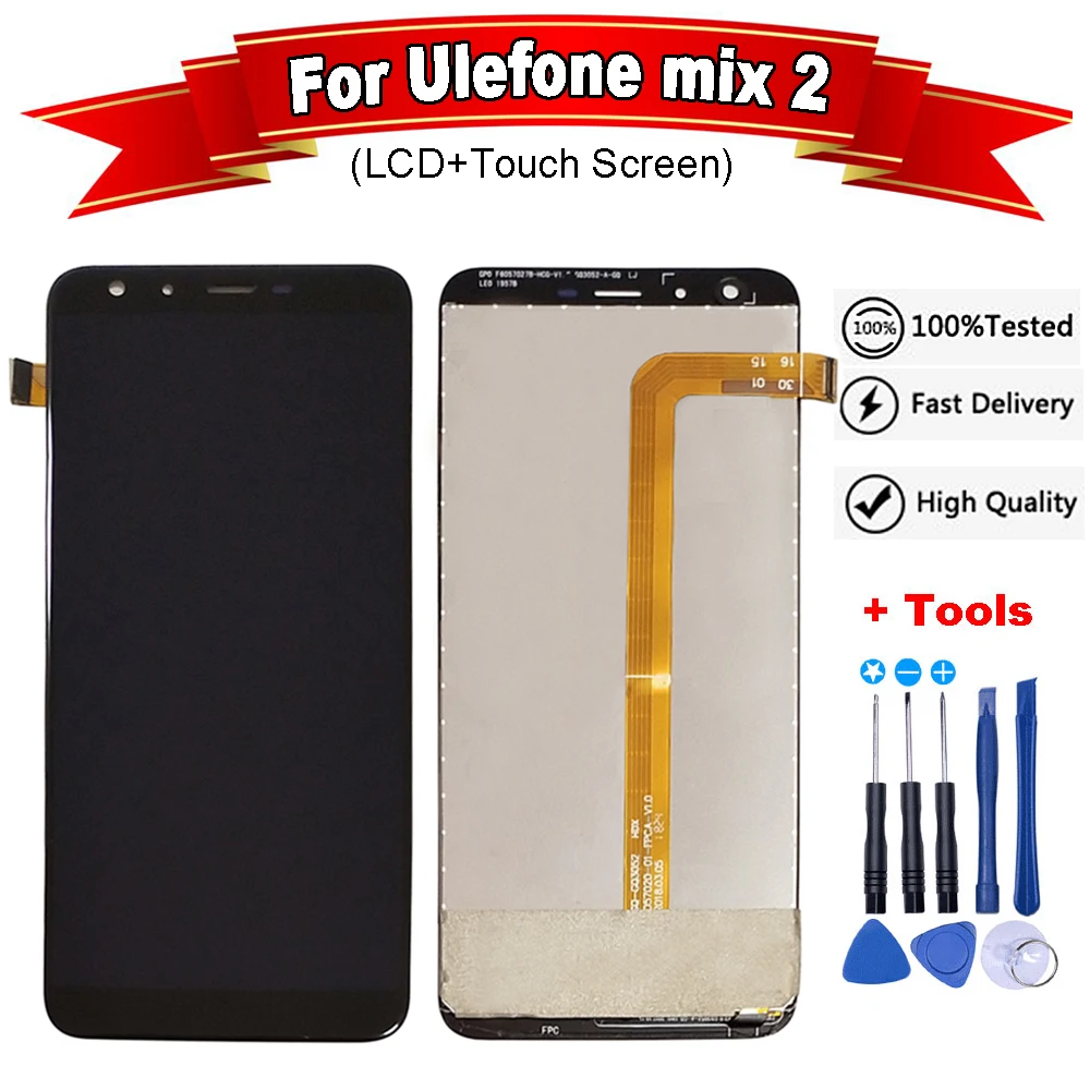 Сменный сенсорный ЖК дисплей Ulefone Mix 2 100% испытанный дигитайзер в | Экраны для мобильных телефонов -4000449654842