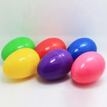

Kuulee 12Pcs Durable Plastic Bright Colorful Open Easter Eggs Assorted Colors Holiday Decorations 6CM