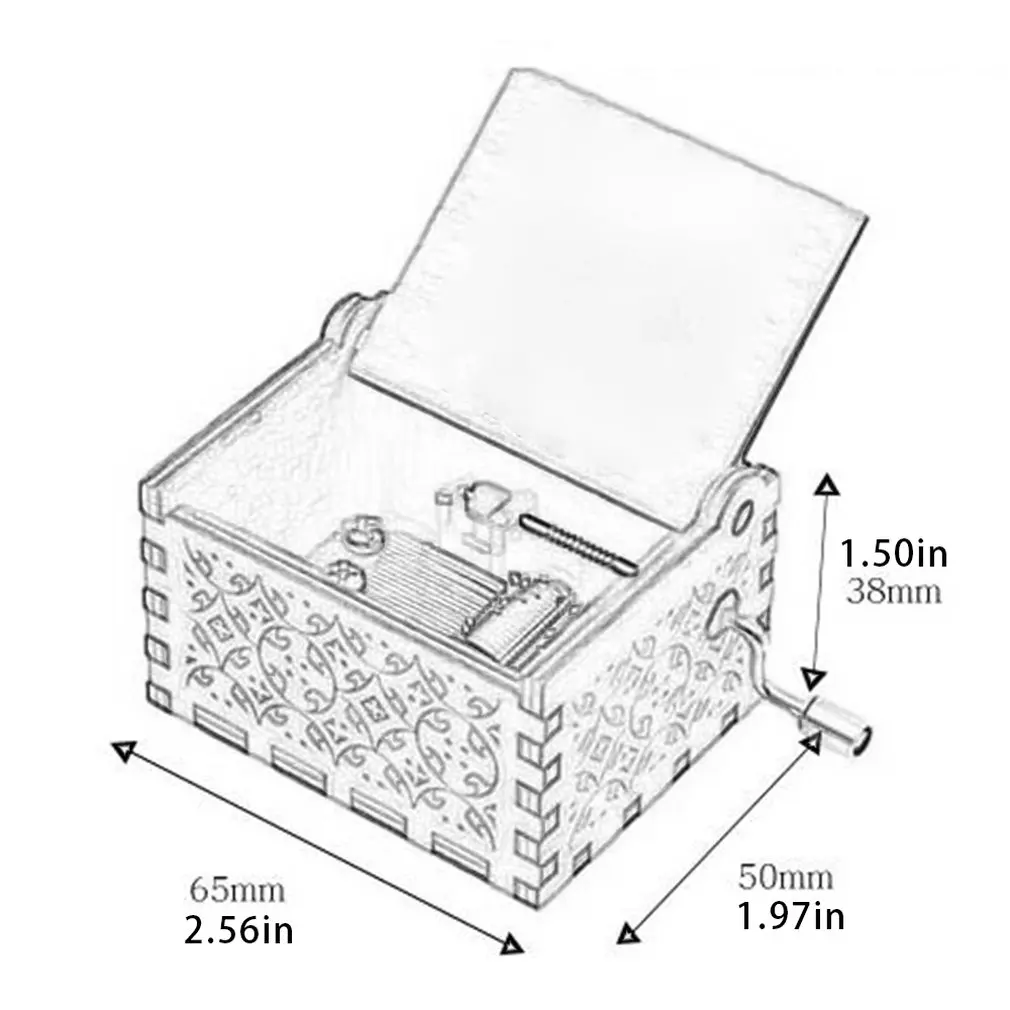 Классическая Музыкальная коробка ручной работы, деревянная музыкальная шкатулка с ручным управлением, Профессиональная музыкальная шкатулка