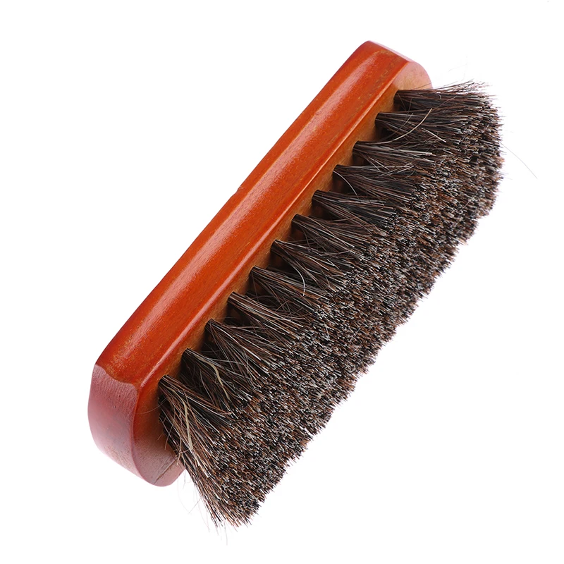Horsehair Shoe Brush Polish Leather Polishing Tool