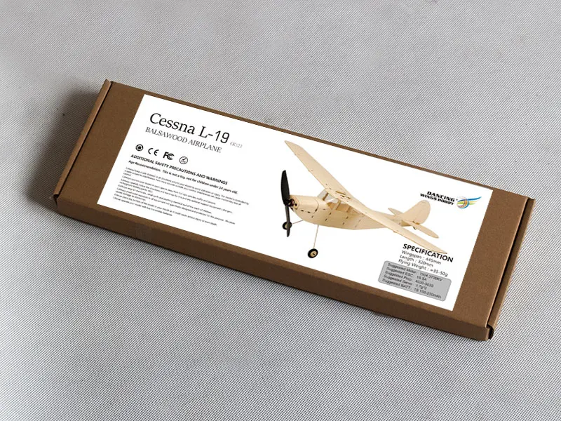 K12 Dance Wings Hobby Cessna L19 445 мм Wingspan Micro RC Balsa деревянная лазерная резка набор для сборки