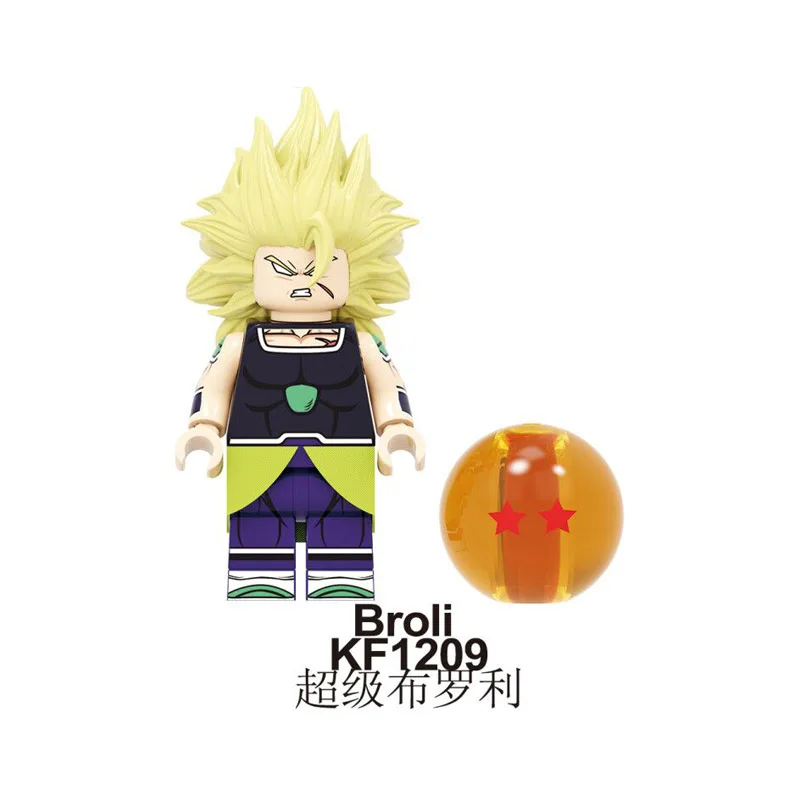 Модель строительных блоков Dragon Ball Z Broli Сон Гоку Torankusu Gogeta Обучающие кирпичи