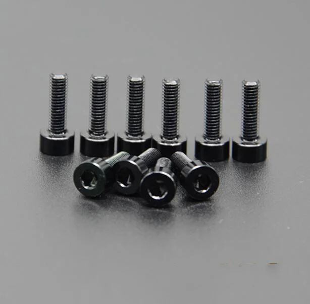 M3 6mm/8mm/10mm Hex Hexagon Socket Cap Allen Head Screws 7075 Aluminum Bolts Lot 