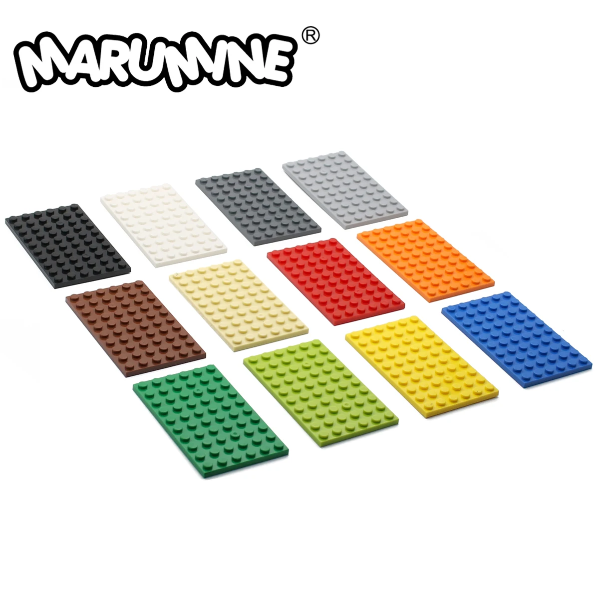 

Marumine 10PCS 6x10 Dots Plate Building Blocks 3033 Baseplate City Part Classic Bricks Construction Educational Toys