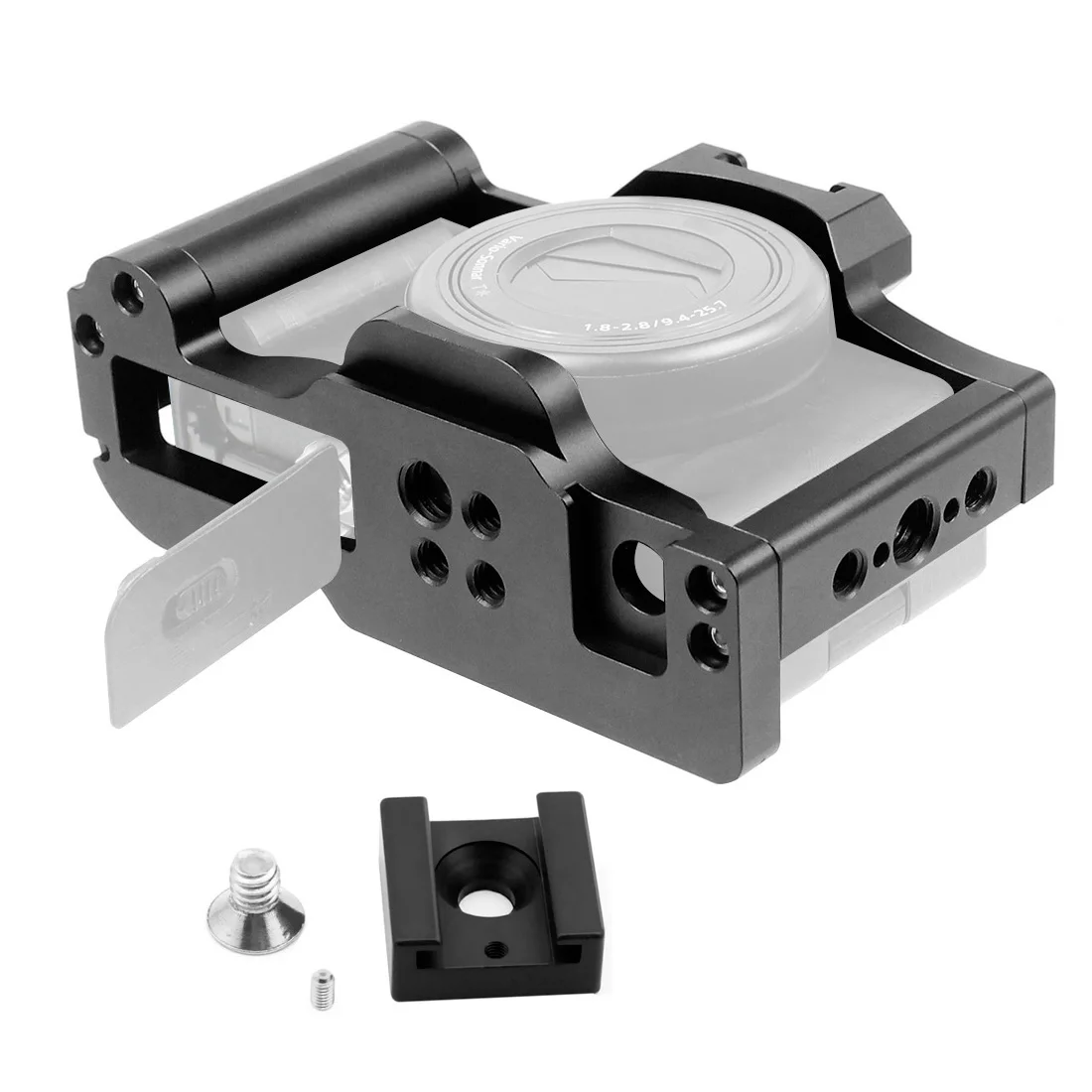 Formanschluss DSLR-Kamerakäfig Stabilisator Rig Kaltschuhhalterung 1/4 3/8 für Sony ZV-1 Ver.IVlog Schutzhülle Stativ Kugelkopf – Detail 17