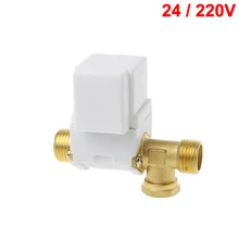 DC24V/AC220V обратный клапан воды электромагнитный клапан 1/2 дюйма Магнитный N/C воздухозаборное отверстие реле протока воды клапан регулирования давления