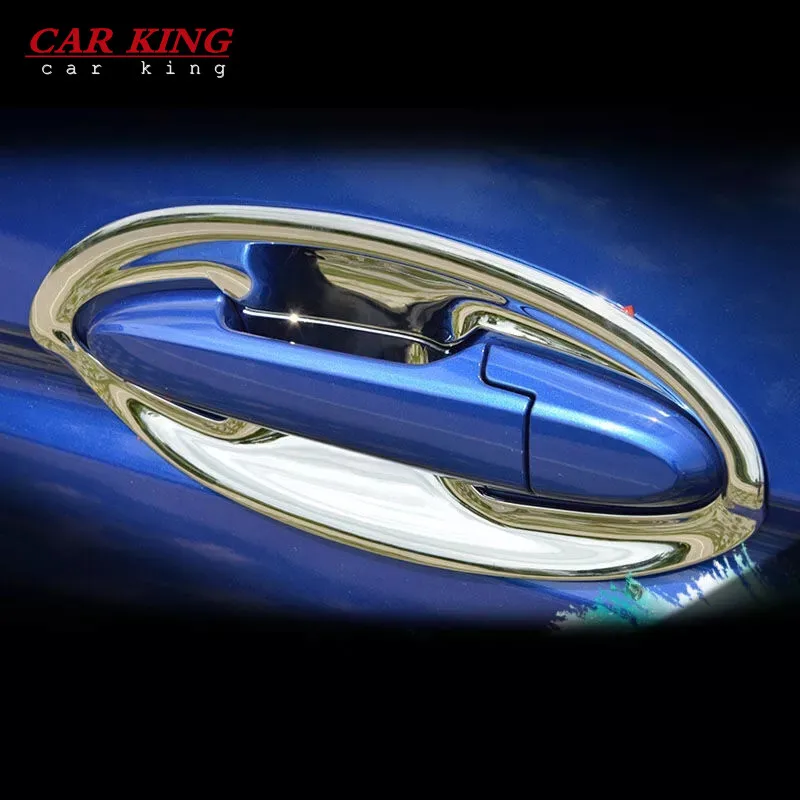 

For Honda Fit Jazz 2014 2015 2016 2017 2018 ABS Chrome Car Door protector handle Bowl Cover Trim car styling Accessories 8pcs