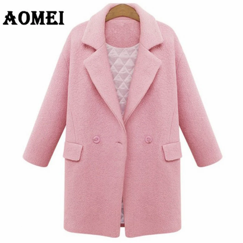 Женская розовая шерстяная стеганая парка, повседневная одежда для работы и офиса, утолщенная верхняя одежда, новинка, осенне-зимнее пальто, накидка
