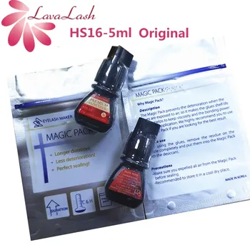 

5ml Premium Elite Plus Volume Adhesive HS-16 Glue Eyelash Extensions 1-2 Dry Lasting 7-8 weeks Korea original black eyelash glue