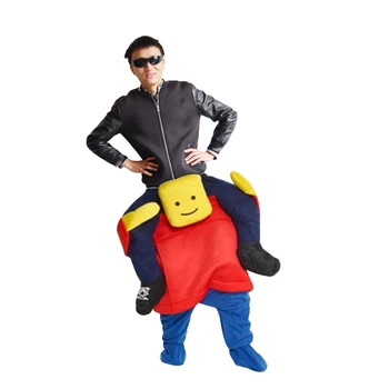 

Woman Men Party Robot ET Ride on Me Magic Pants Walking Mascot Christmas Halloween Cosplay Costume Animal Carry Back Fake Legs