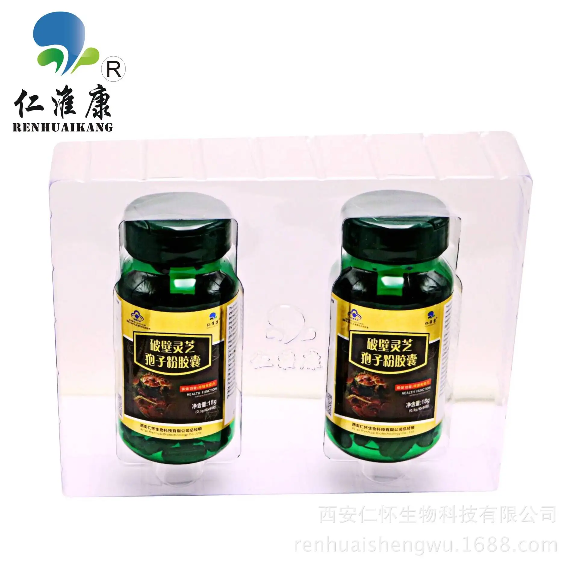 Renhuaikang Reishi Shell broken Spore Powder Capsule продукты здравоохранения для среднего и пожилого