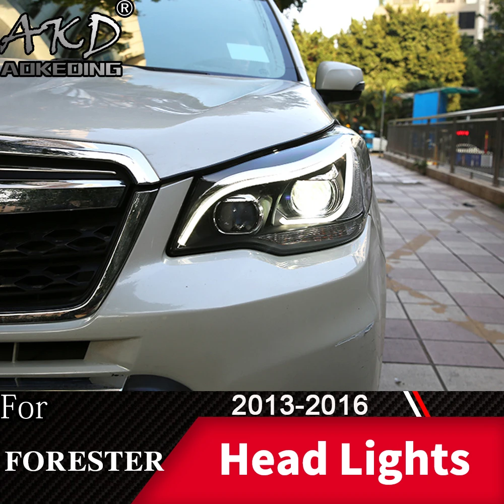 Фара для автомобиля SUBARU Forester 2013 2016 светильник с ангельской головкой