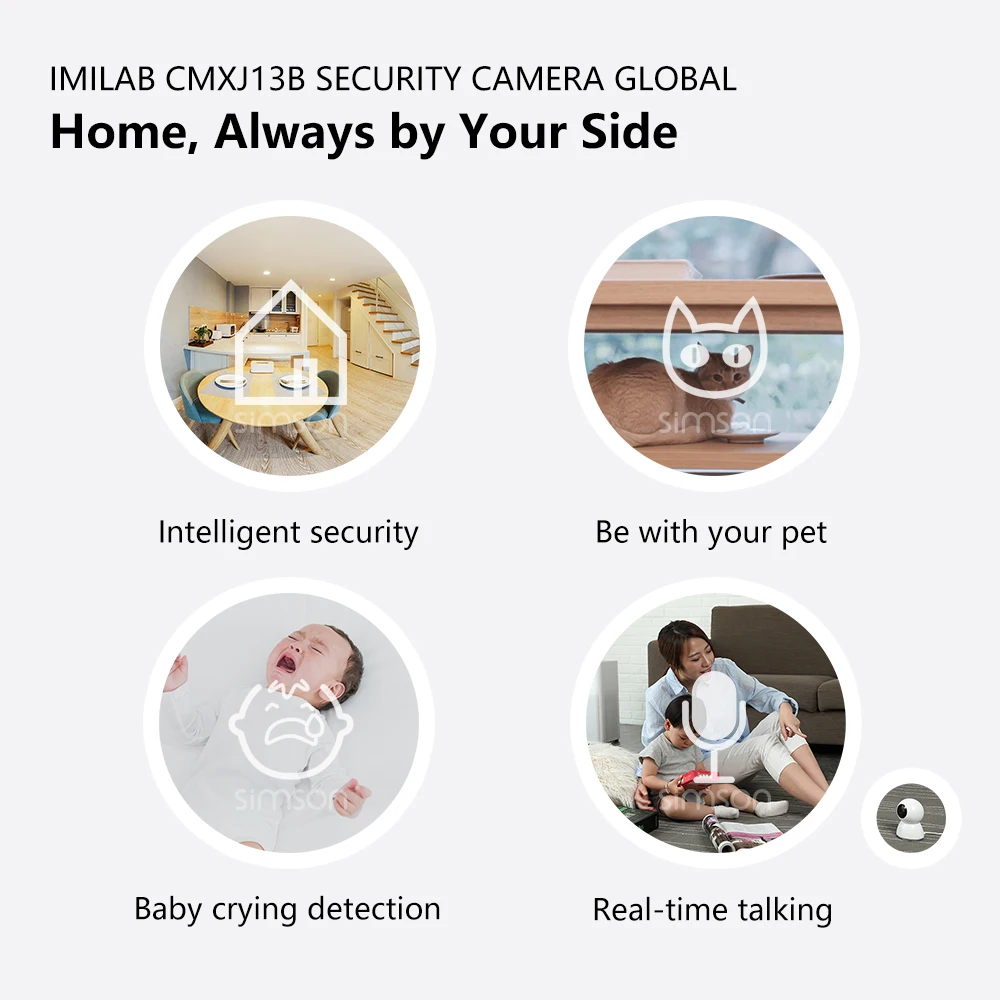 【Global version】 imilab Mijia 1080P IP камера Wifi домашняя безопасности CCTV Full Color ночное видение