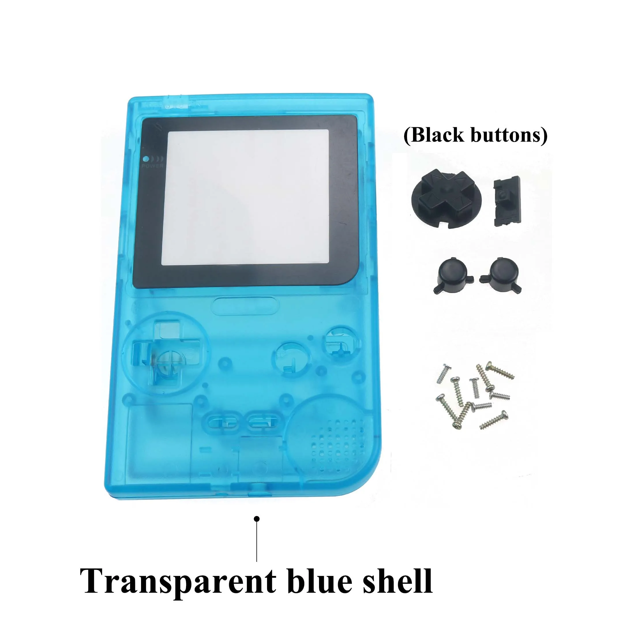 Blue-Black YuXi полный комплект Классический корпус Оболочка Чехол ремонтные части для игровой консоли Gameboy для GBP с кнопками отвертка - Цвет: Blue-Black