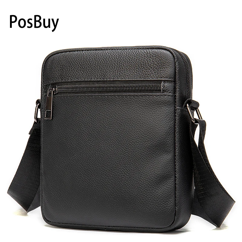 PosBuy Casual Small Light Men PU Leather Soft Shoulder Bag Solid Color Zipper Cellphone Messenger Crossbody Bags for Work Office PosBuy Casual Small Light Men PU Leather Soft Shoulder Bag Solid Color Zipper Cellphone Messenger Crossbody Bags for Work Office