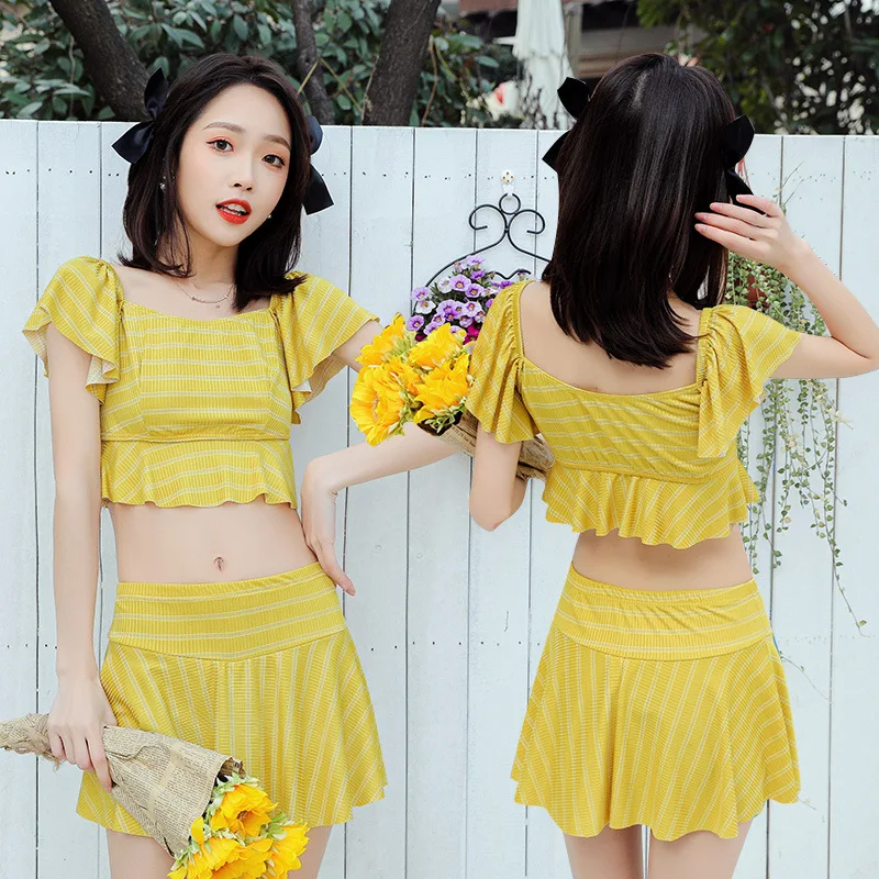 2021 New Korean Sexy Bikini Women Swimsuit Female Swimwear Two Pieces Bikini Set Summer Bather