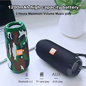 

Portable Speaker Wireless Bluetooth Speakers Soundbar Outdoor Sports Waterproof column Music center sound system caixa de sombox