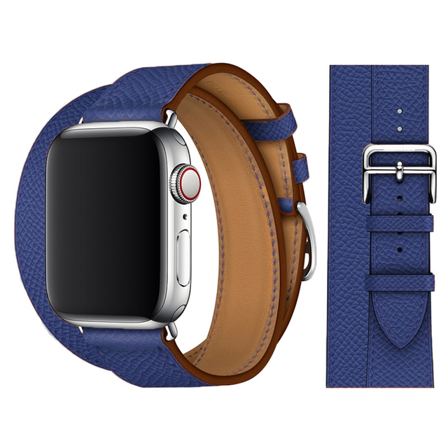 tour for Apple watch band 44mm 40mm 45mm 41mm 42mm 38mm 44 45 mm Genuine Leather bracelet iWatch serie 3 4 5 se 6 7 strap