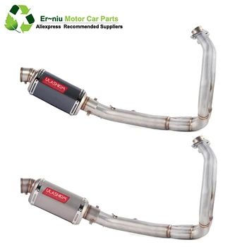 

Motorcycle Exhaust Escape Full System Slip On For Kawasaki ER-6N ER-6F ER6N ER6F Ninja650R Versys Ninja Z650 650 R 2012 To 2019